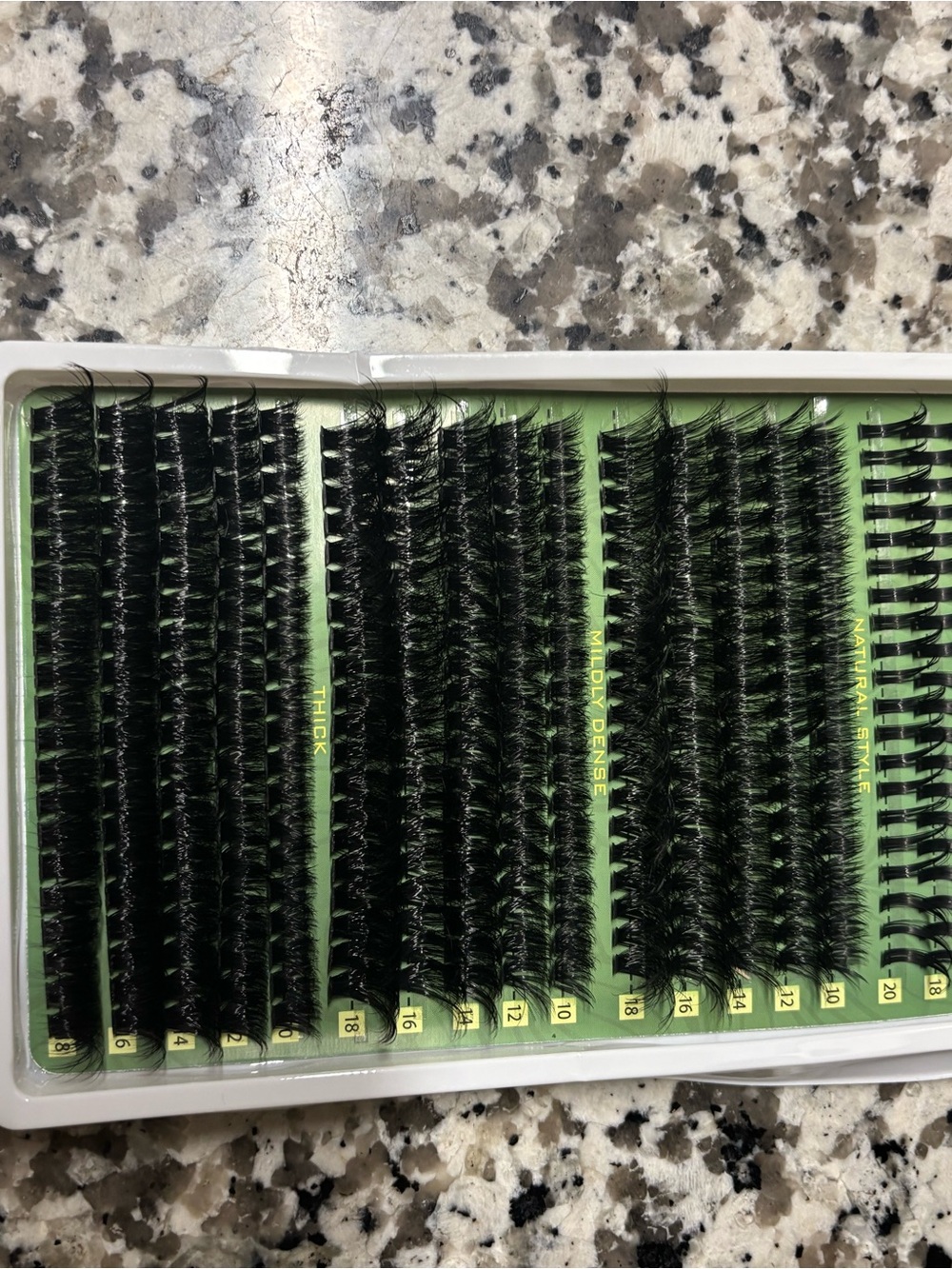Individual lash clusters